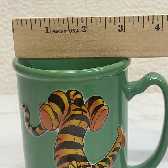 Disney Store Tigger Mug Ceramic Winnie the Pooh Just Tiggerific 5" Tall Cup - Picture 6 of 7